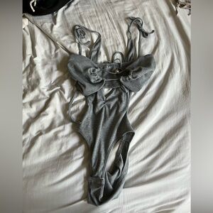 Two Y2K Top Sets, Grey and Light brown